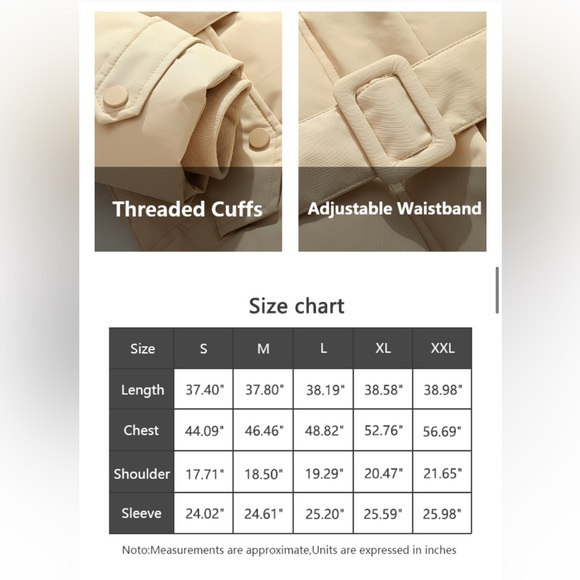 New NWT Waterproof Down Thickened Long Winter Coat Warm Puffer Belted Windproof - Picture 14 of 16